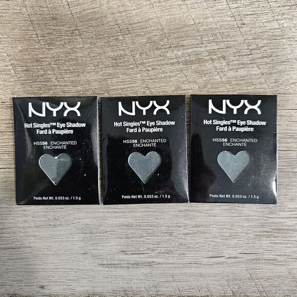 Lot of 3 NYX Hot Singles Eye Shadow Refills - HSS56 Enchanted Green NEW - Picture 1 of 3